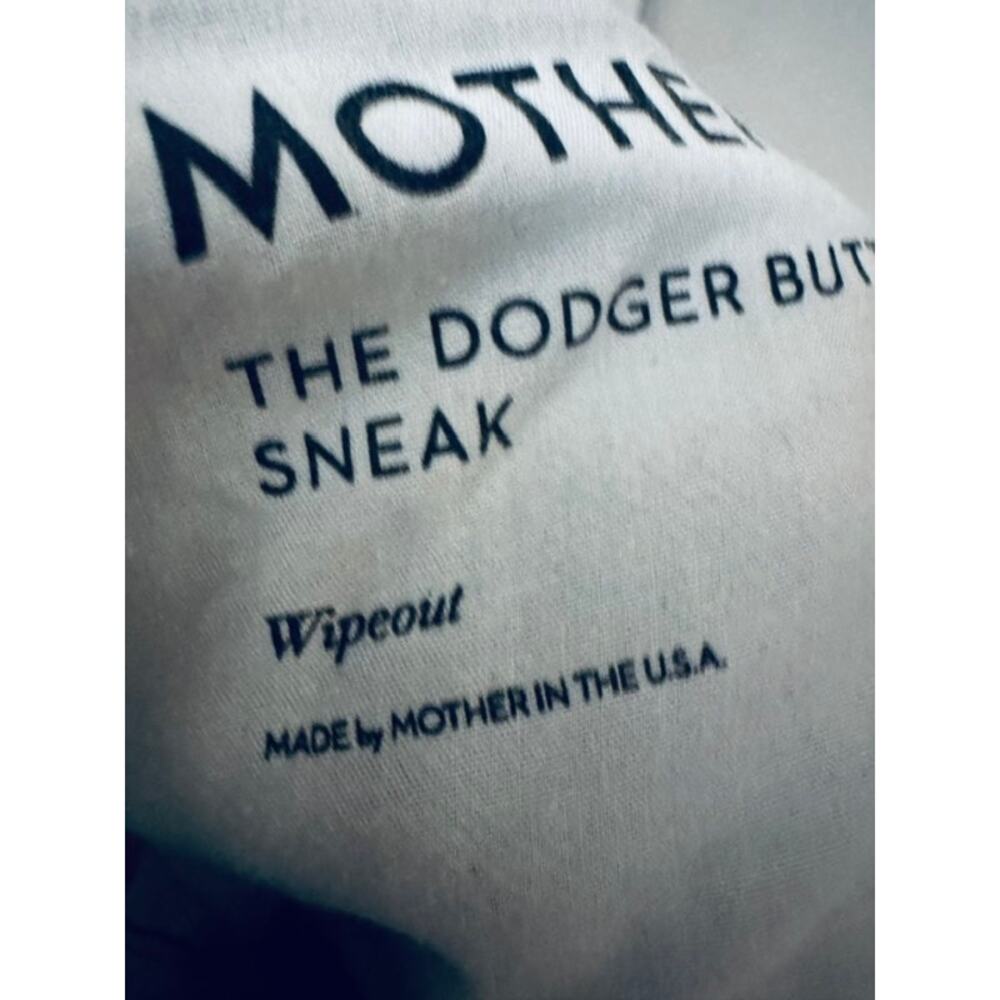 MOTHER SUPERIOR NWT THE DODGER BUTTON SNEAK JEANS WIPEOUT 25 - Picture 8 of 10